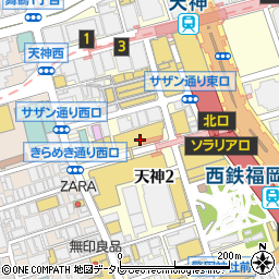 フェンディ岩田屋本店周辺の地図