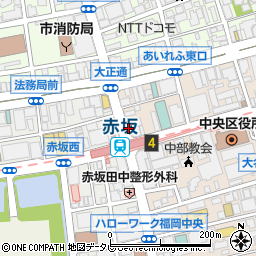 黒豚あじと 福岡赤坂店周辺の地図