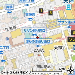 Ｐ’ｓ‐ｆｉｒｓｔ　福岡天神店周辺の地図