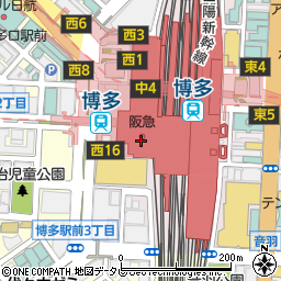 西日本シティ銀行博多阪急 ＡＴＭ周辺の地図