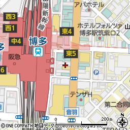 福岡県福岡市博多区博多駅中央街5周辺の地図