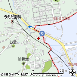 福岡県田川郡川崎町川崎551-4周辺の地図