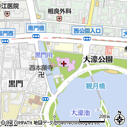 大濠公園能楽堂周辺の地図