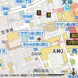 半兵ヱ福岡天神店周辺の地図