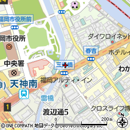 福岡県公衆浴場生活衛生同業組合周辺の地図