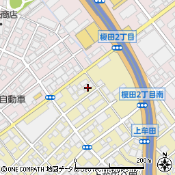 上牟田倉庫周辺の地図