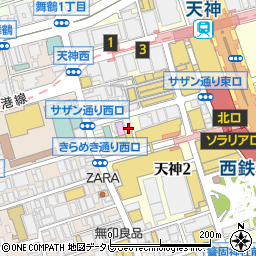 吉野家 天神サザン通り店周辺の地図