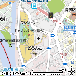 西日本シティ銀行キャナルシティ博多支店 ＡＴＭ周辺の地図