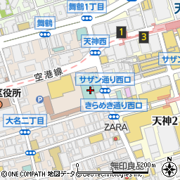 田中貴金属ジュエリー株式会社　福岡西鉄グランドホテル店周辺の地図
