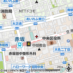 株式会社福岡中央銀行　事務集中室周辺の地図