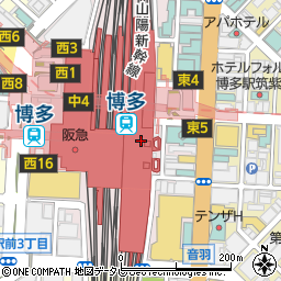 バリー博多阪急メンズ店周辺の地図