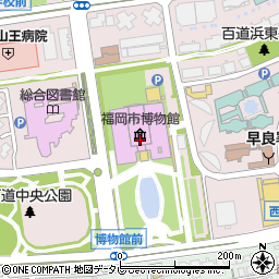 福岡市役所　経済観光文化局関係機関等はかた伝統工芸館周辺の地図