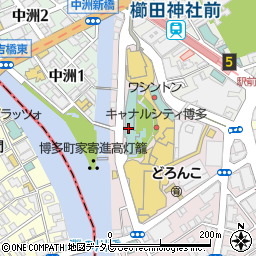 グランドハイアット福岡 マティーニーズ周辺の地図