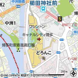 廻転寿司 平四郎 キャナルシティ店周辺の地図