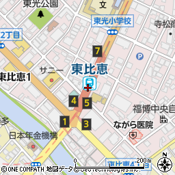 東比恵駅周辺の地図