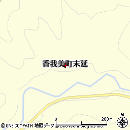 高知県香南市香我美町末延周辺の地図
