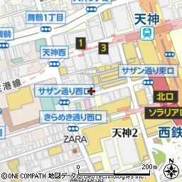 安田建物管理株式会社　新天町倶楽部周辺の地図