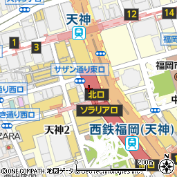 大賀薬局　西鉄福岡駅店周辺の地図