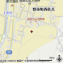 高知県香南市野市町西佐古周辺の地図