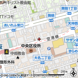 博多グリーンホテル天神周辺の地図