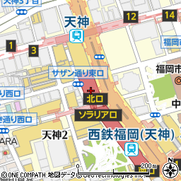 サンマルクカフェ 福岡天神駅店周辺の地図