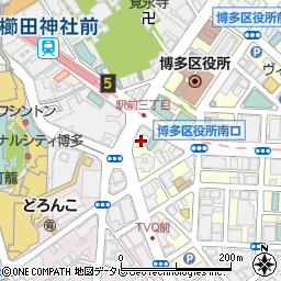 セブンイレブン博多駅前管絃ビル店周辺の地図