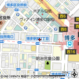 ふとっぱら 博多駅博多口店周辺の地図