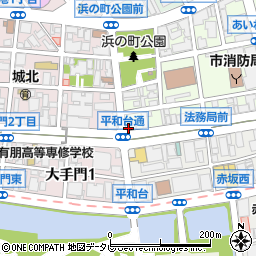 セブンイレブン福岡平和台通店周辺の地図