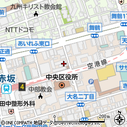 福岡県　歯科技工士会周辺の地図