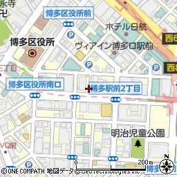 株式会社エイワ　博多店周辺の地図
