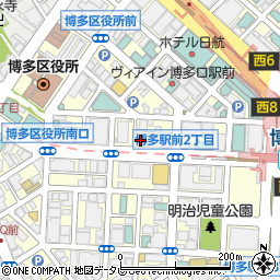 オークヘアー　博多店周辺の地図