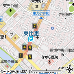 寿司居酒屋 や台ずし 東比恵町周辺の地図