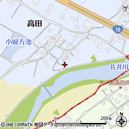 福岡県豊前市高田522周辺の地図