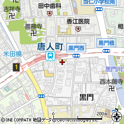 ローソン福岡黒門店周辺の地図