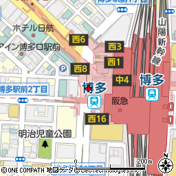博多ターミナル周辺の地図