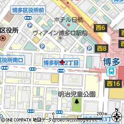 博多駅前２丁目パーキングメーター１周辺の地図