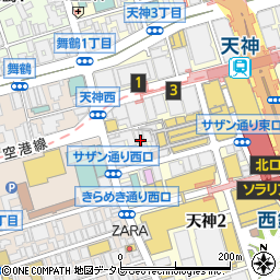 博多 音羽鮨周辺の地図