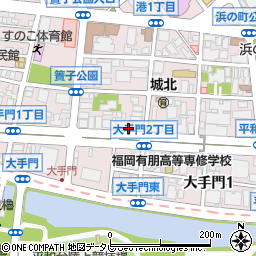 日本経済新聞大手門専売所周辺の地図