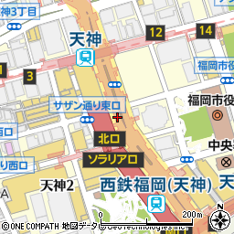 天神コア前(7)周辺の地図