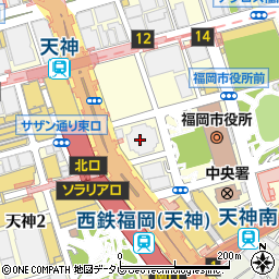 ブライダルボックス福岡店周辺の地図