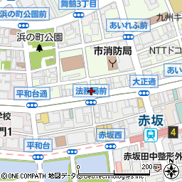 ありがとう屋　福岡天神店周辺の地図