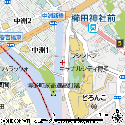 鍵の出張救急車福岡市博多区住吉営業所２４時間受付センター周辺の地図