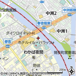 博多シーシャ WARP 中洲リバーサイド店周辺の地図