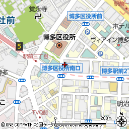ホテルリブマックス博多駅前周辺の地図