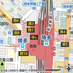 博多エキナカ司法書士事務所周辺の地図