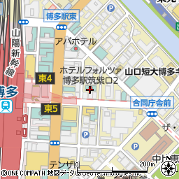 ホテルフォルツァ博多駅筑紫口２周辺の地図