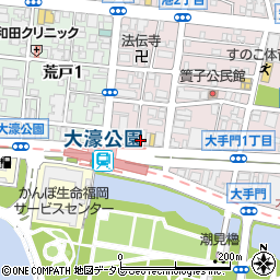 ディーキャリアＩＴエキスパート福岡大濠オフィス周辺の地図
