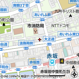 西日本シティ銀行赤坂門支店周辺の地図