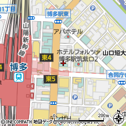 日産レンタカー博多新幹線駅前店周辺の地図