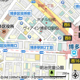餃子の王将 博多駅前店周辺の地図